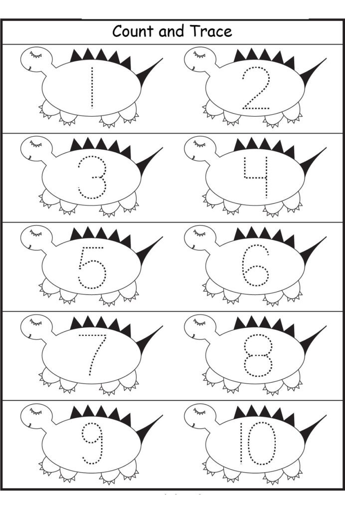Dinosaur Worksheets for Kindergarten Circus Color by Number Preschool Worksheet Printable