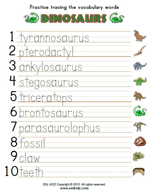 Dinosaur Worksheets for Kindergarten Dinosaur Activities Games and Worksheets for Kids