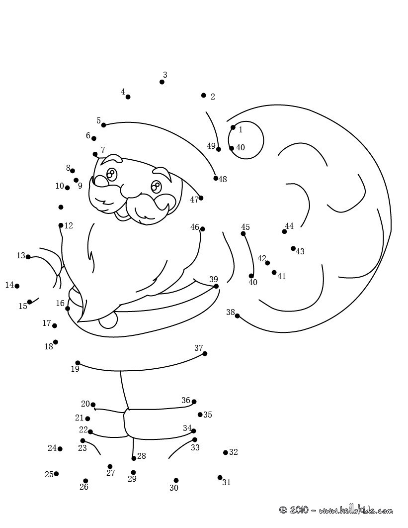 Dot to Dot Christmas Printables Christmas Dot to Dot 24 Free Dot to Dot Printable