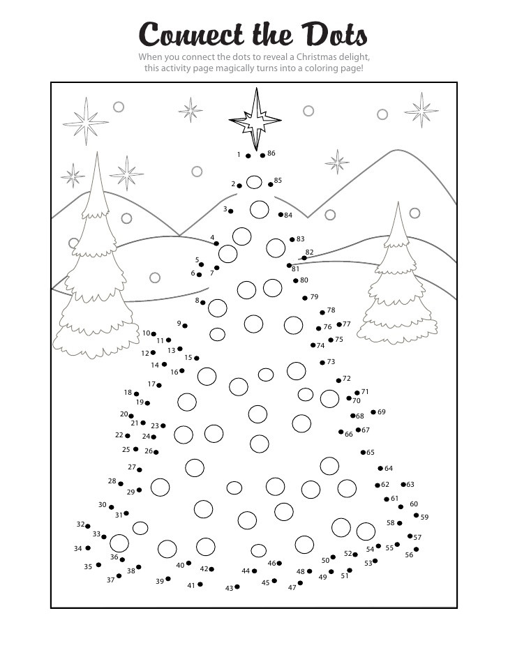 Dot to Dot Christmas Printables Xmas Dot to Dot