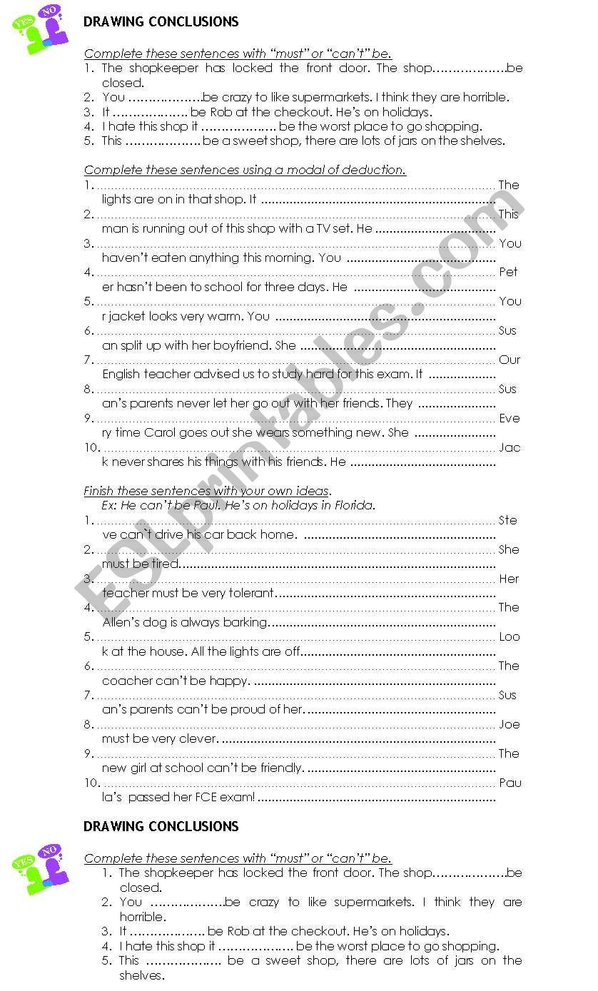 Drawing Conclusions Worksheets 4th Grade Drawing Conclusions Esl Worksheet by Lunilu3