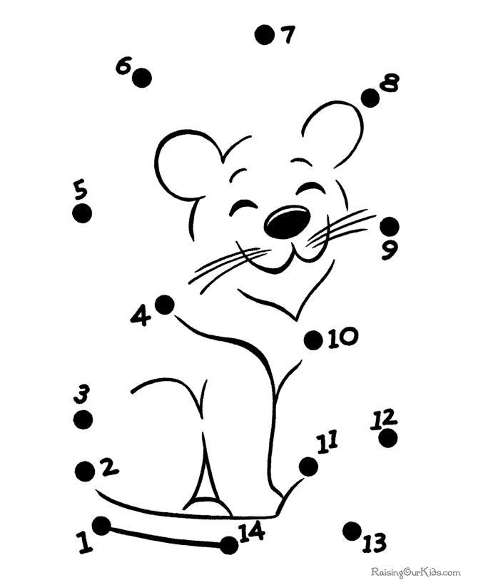 Easy Connect the Dots Printables Easy Connect the Dots Coloring Pages for Kids and for