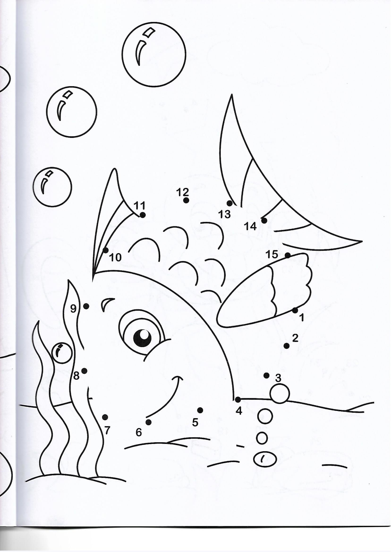 Easy Connect the Dots Printables Fish Animal Printable Dot to Dot – Connect the Dots Numbers