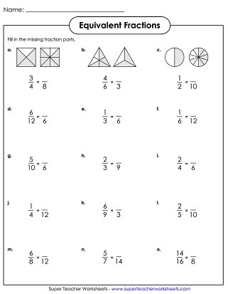 Equivalent Fraction Worksheets 5th Grade Equivalent Fractions &amp; Simplifying Fractions Worksheets