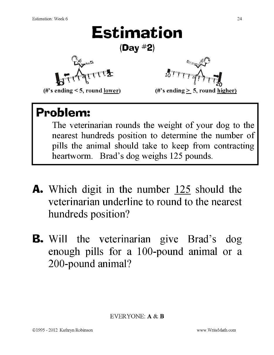 Estimating Products Worksheets 4th Grade Just Turn &amp; Estimation &amp; Rounding 3rd 4th 5th Grade Digital