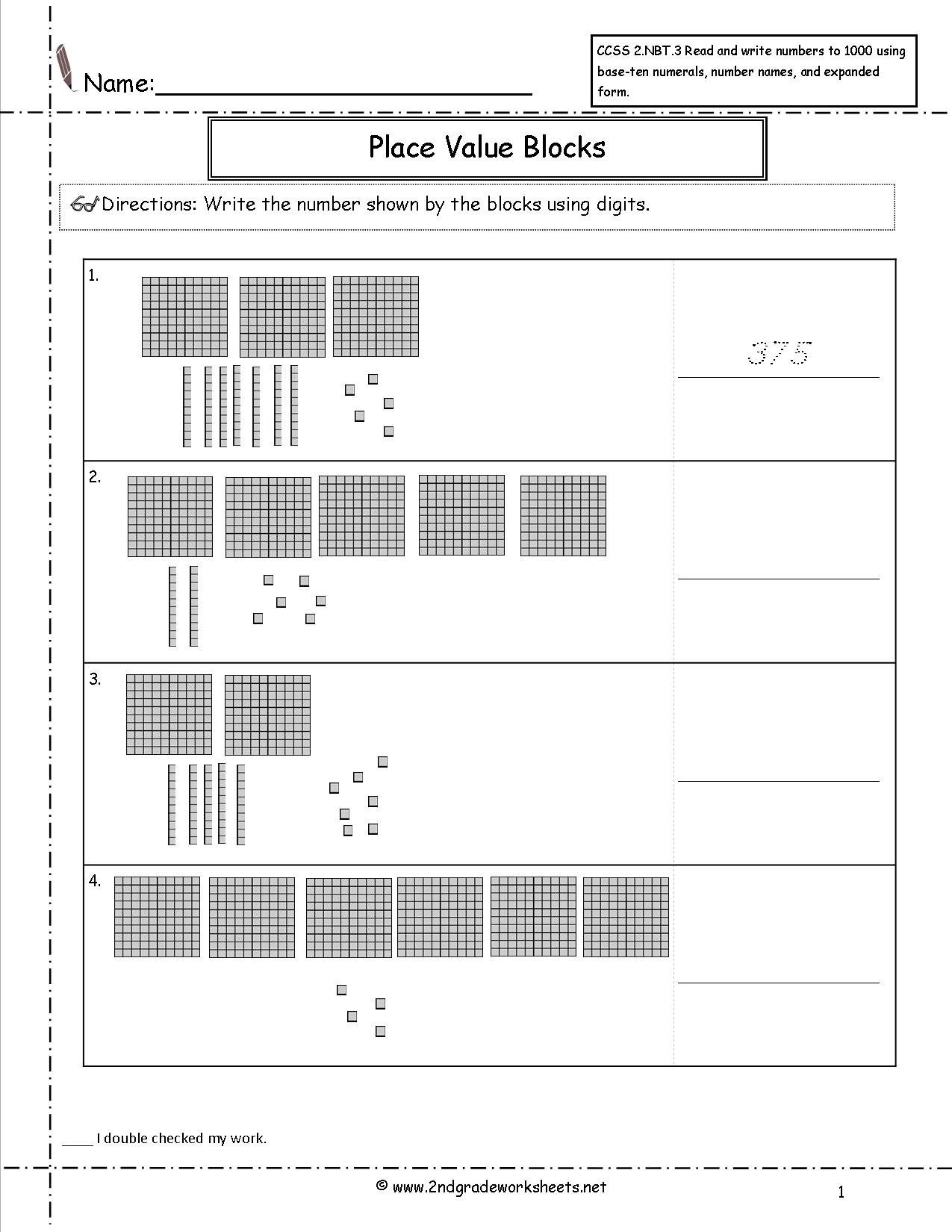 Expanded Notation Worksheets 3rd Grade Ccss 2 Nbt 3 Worksheets Place Value Worksheets Read and