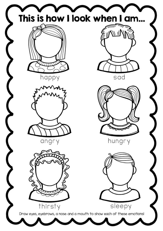 Feelings Worksheets for Kindergarten Free Feelings Worksheet Teaching Emotions Activities Basic