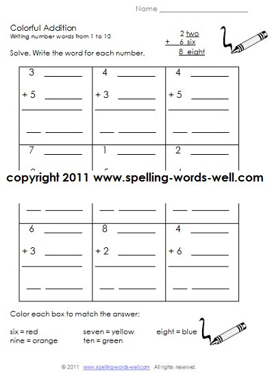 First Grade Spelling Words Worksheets Printable First Grade Worksheets