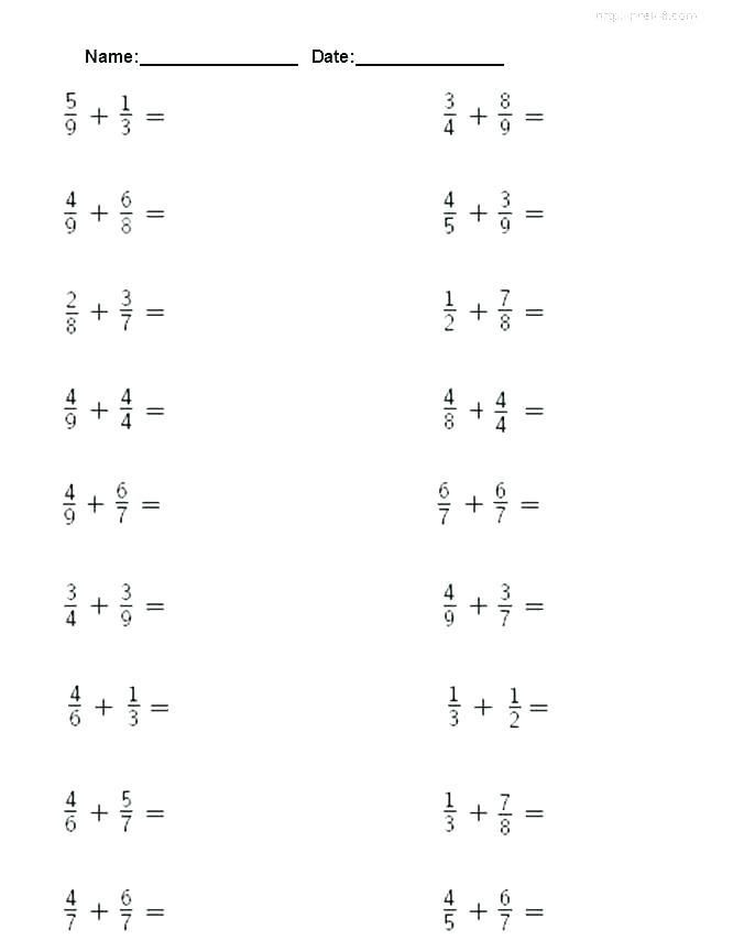 Fractions Worksheets Grade 4 20 Fraction Worksheets for Grade 1 Pdf à¸¡à¸µà¸£à¸¹à¸à¸ à¸²à¸