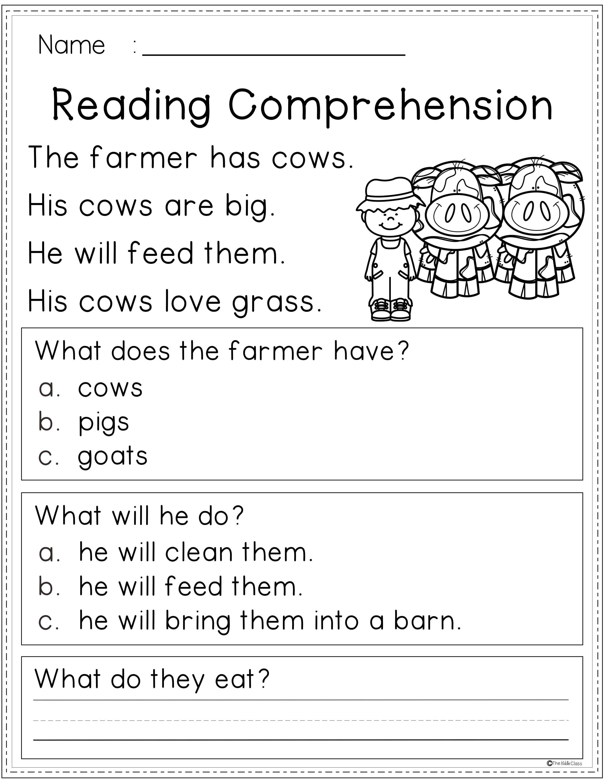 Free 1st Grade Comprehension Worksheets Free Reading Prehension