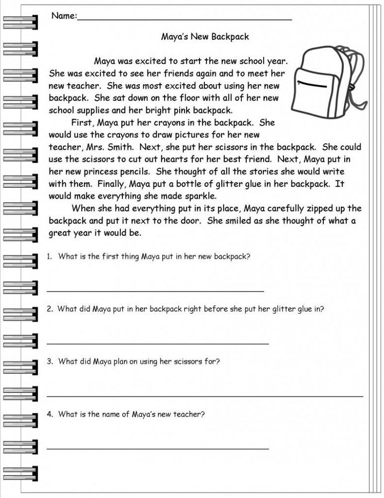 Free 2nd Grade Comprehension Worksheets Ks1 Worksheets Free Printable