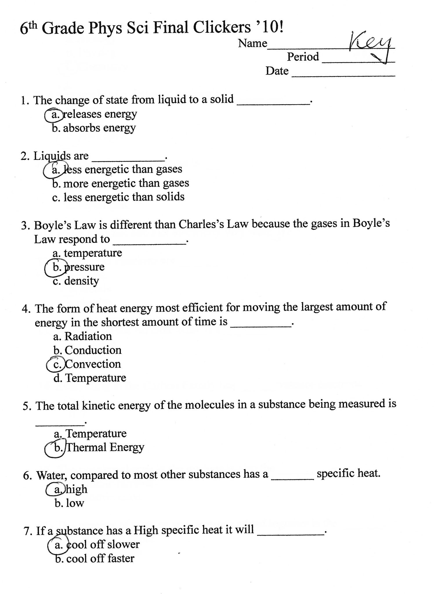 Free 8th Grade Science Worksheets 6th Grade Science Worksheets