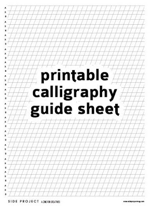 Free Calligraphy Worksheets Printable Calligraphy Tutorials Free