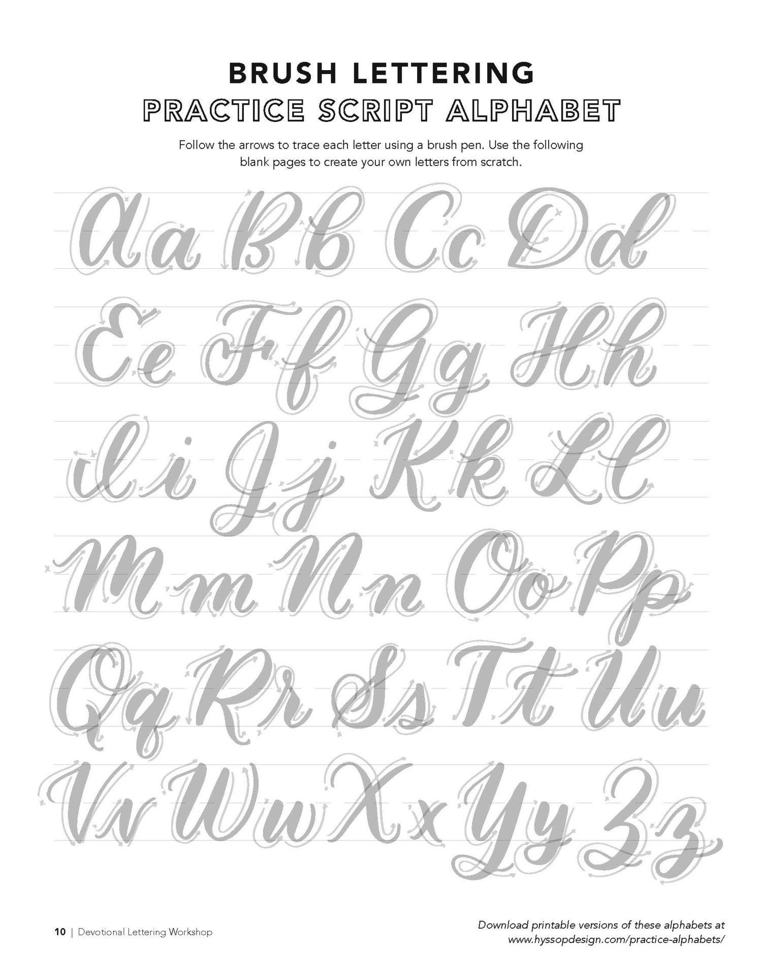 Free Calligraphy Worksheets Printable Free Calligraphy Alphabets — Jacy Corral
