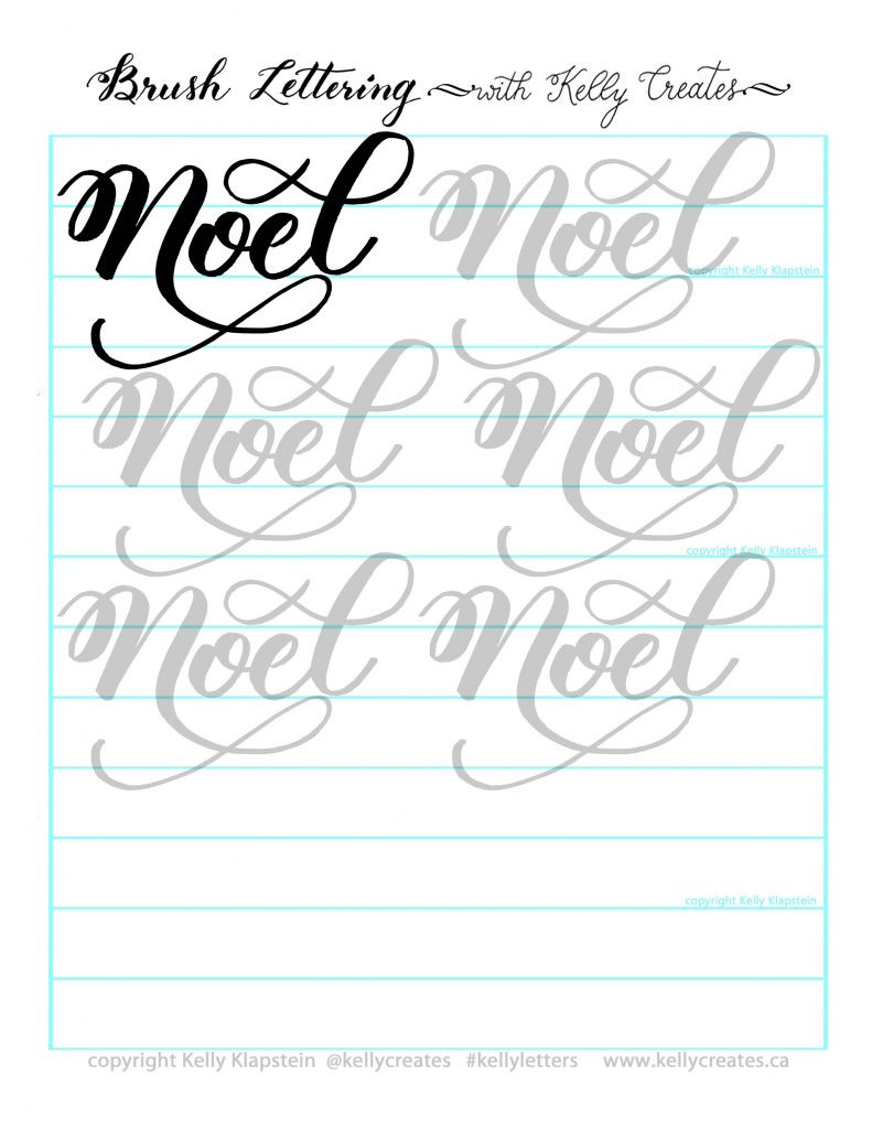 Free Calligraphy Worksheets Printable Free Christmas Printable Worksheet – Kelly Creates