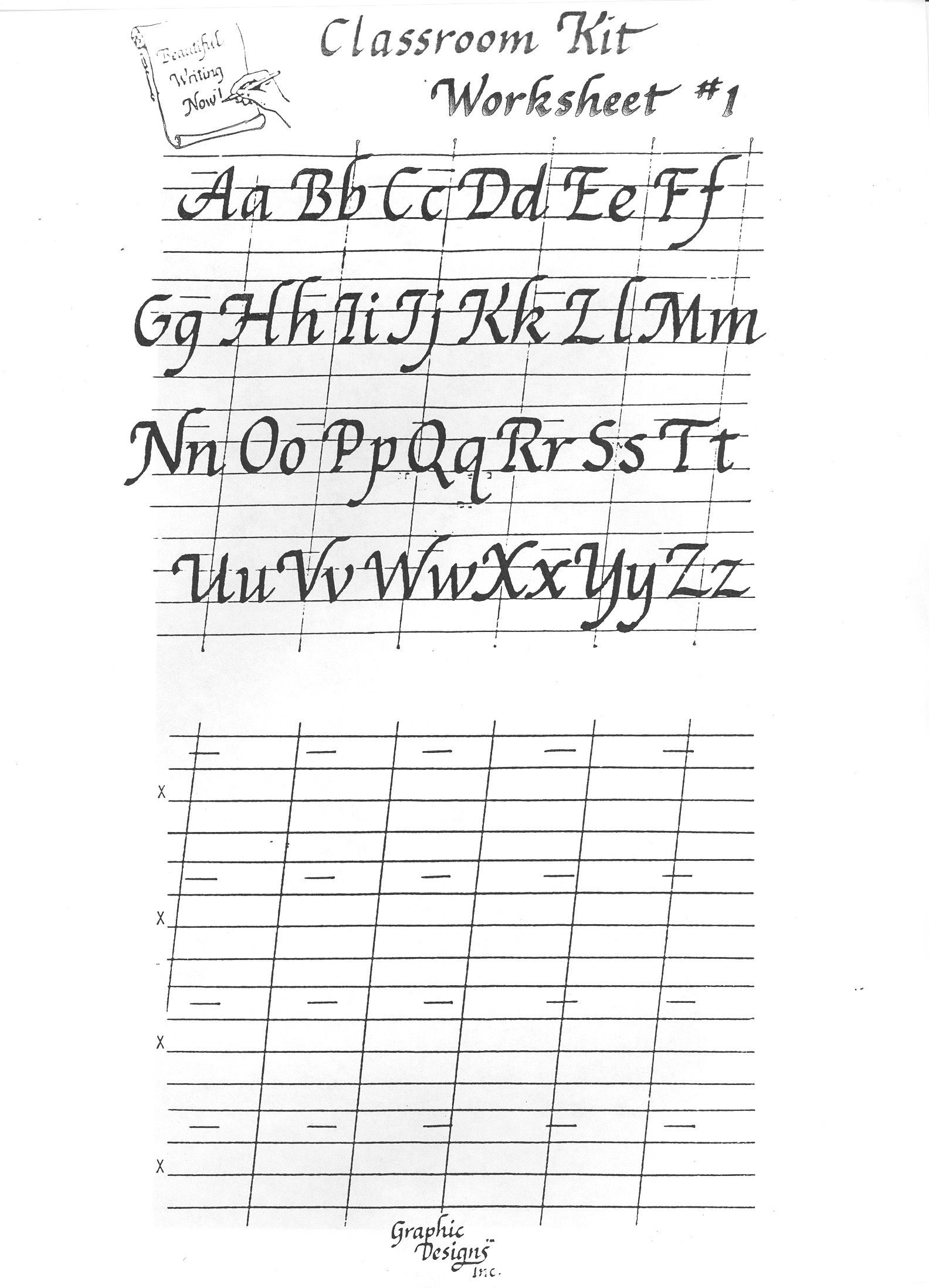 Free Calligraphy Worksheets Printable Free Printable Calligraphy Alphabet Practice Sheets