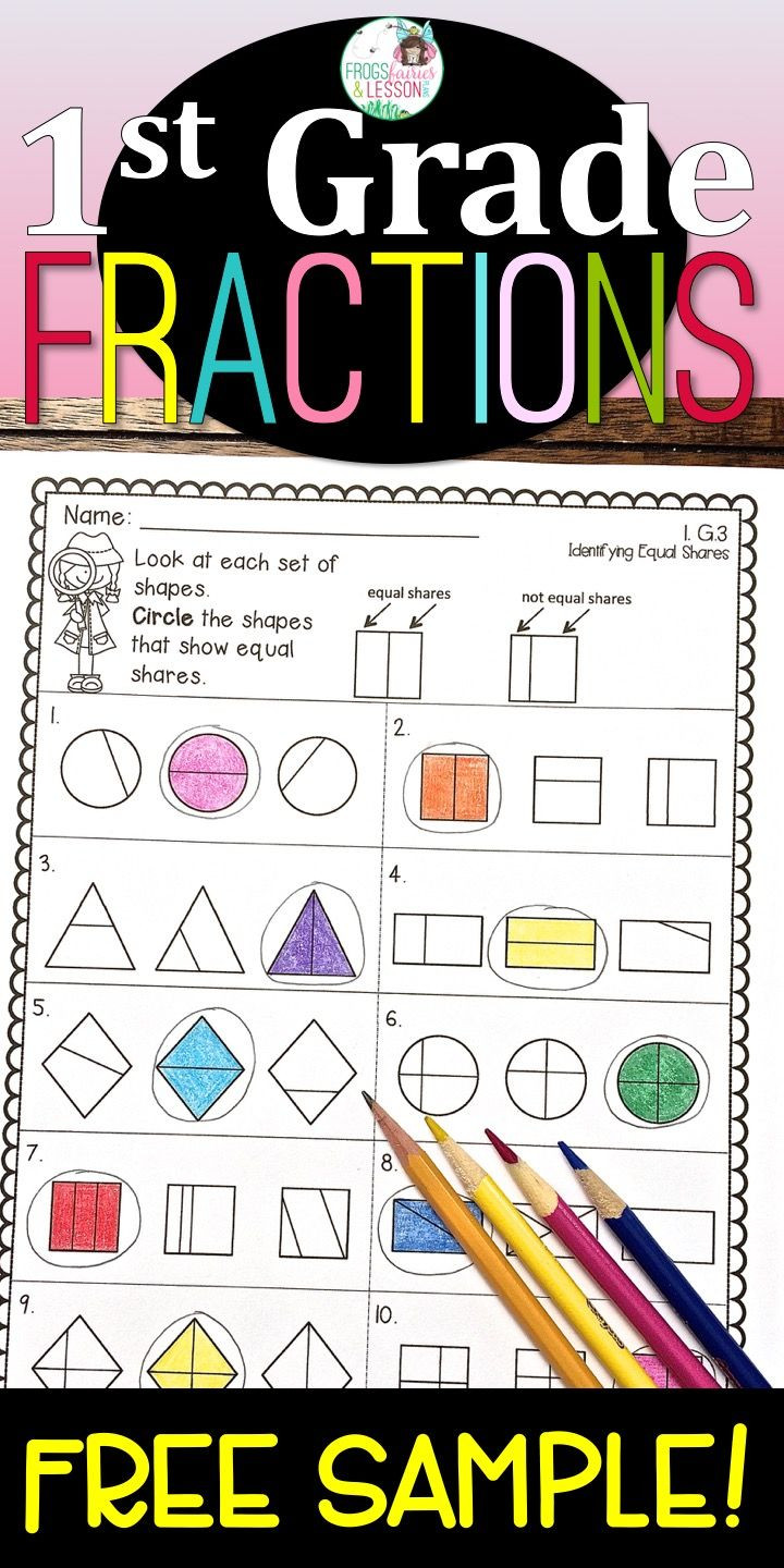 Free First Grade Fraction Worksheets Free First Grade Math Practice Worksheets