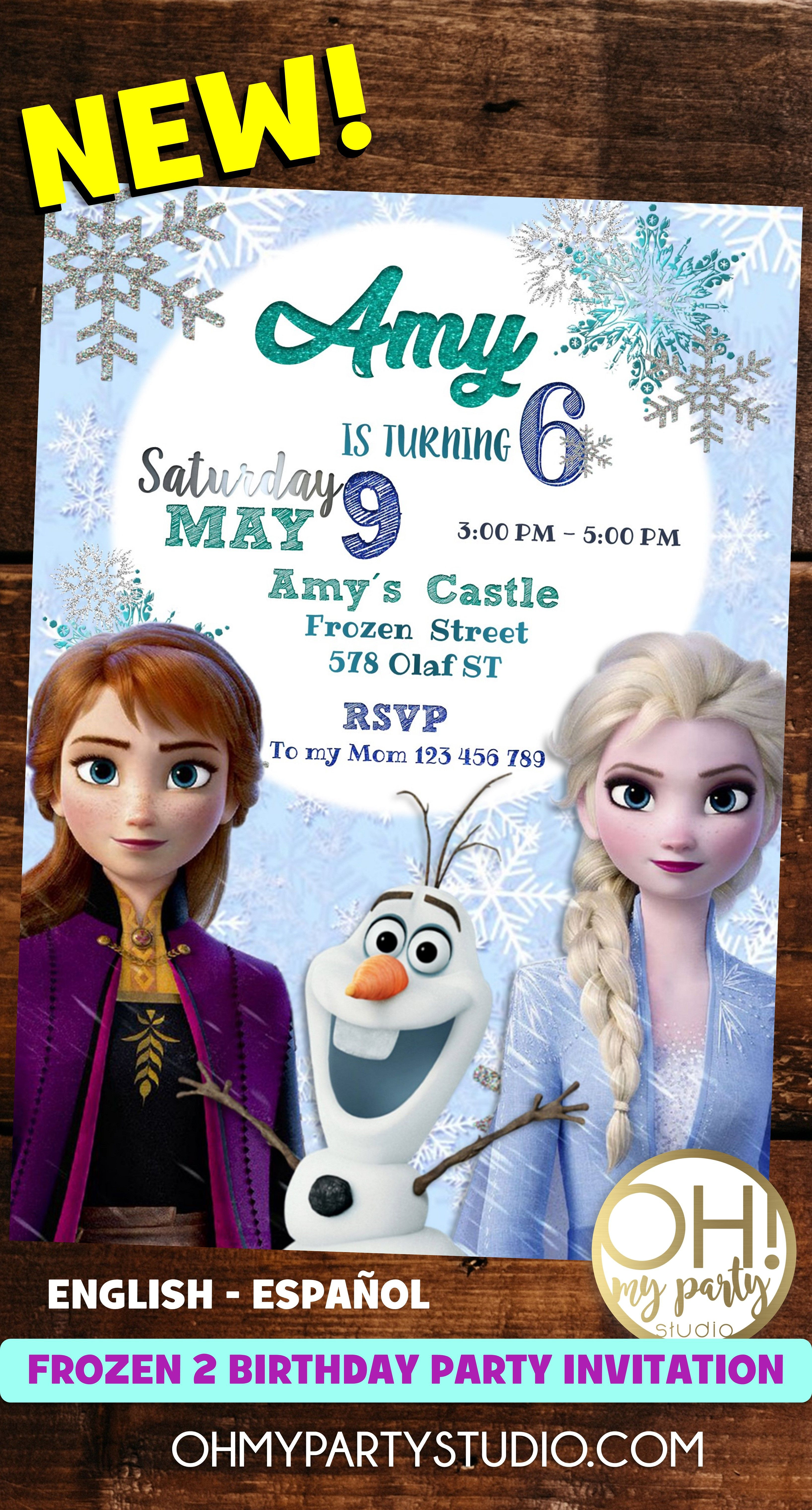 Free Frozen Invitations Printable Frozen 2 Birthday Invitation