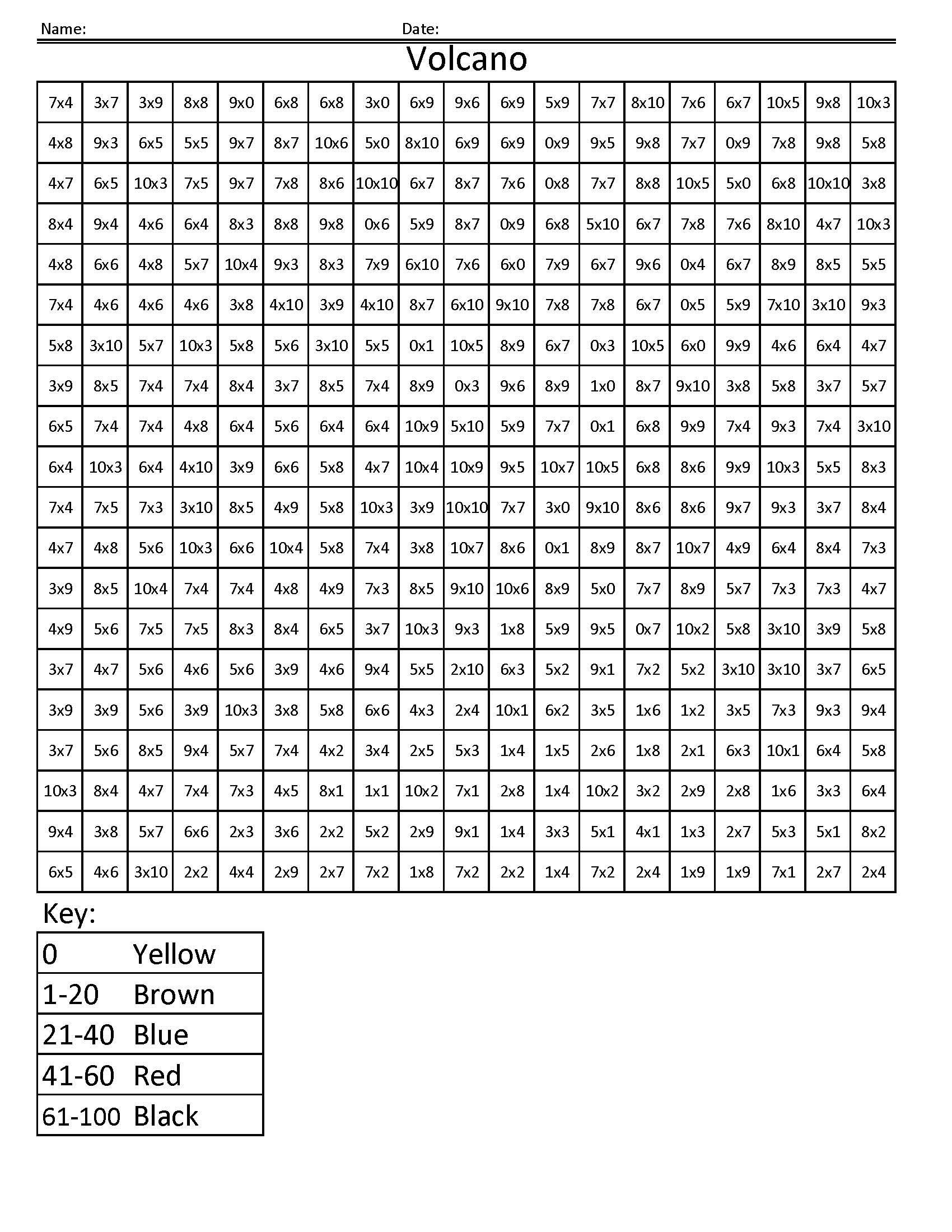Free Grid Coloring Worksheets Grid Coloring Mystery Picture Worksheets