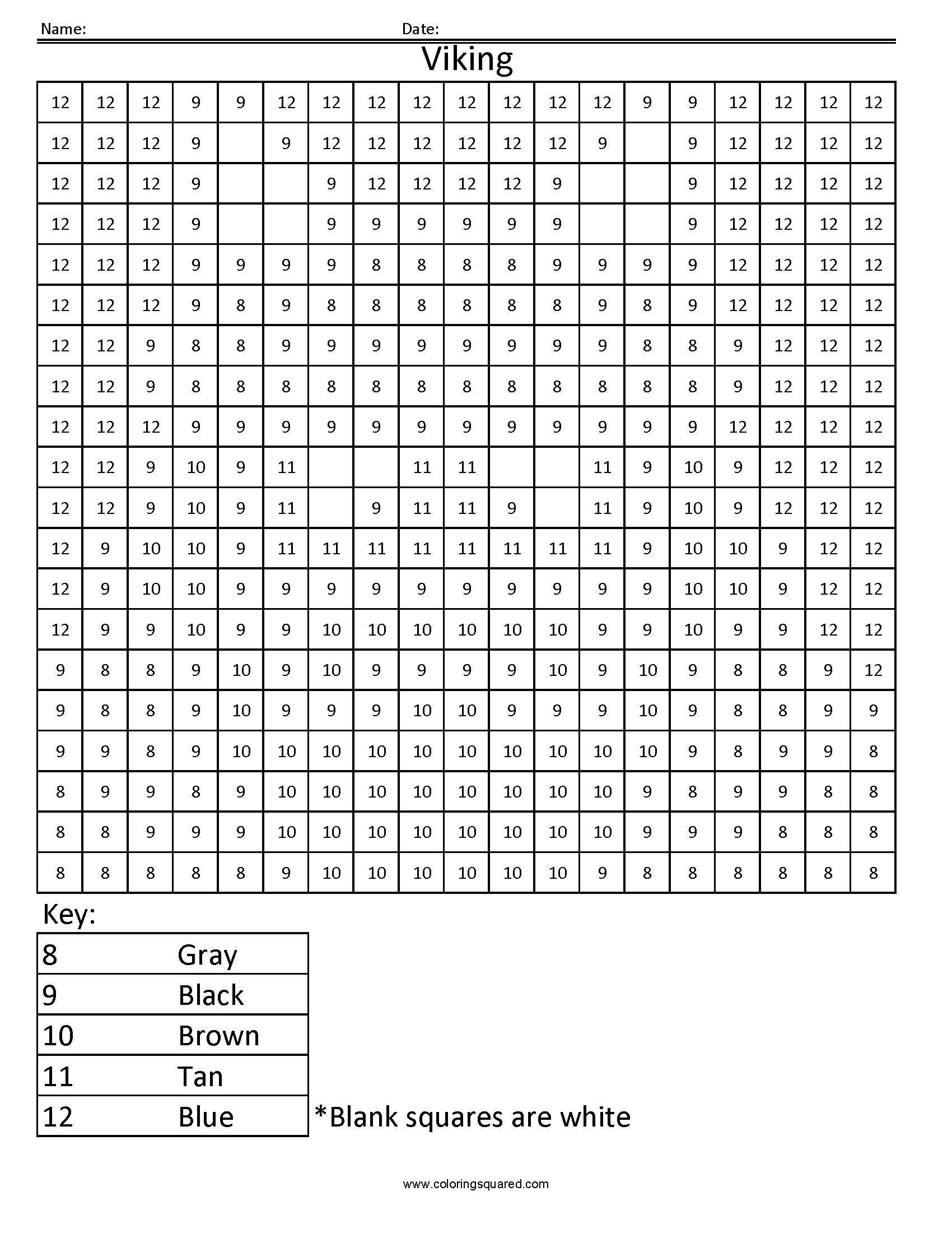 Free Grid Coloring Worksheets Grid Coloring Mystery Picture Worksheets