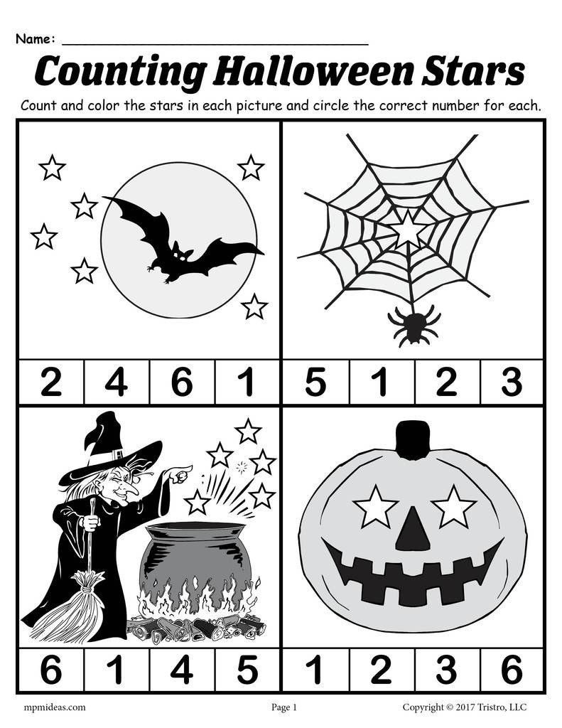 Free Kindergarten Halloween Worksheets Printable Pin On Printable Worksheet for Kindergarten