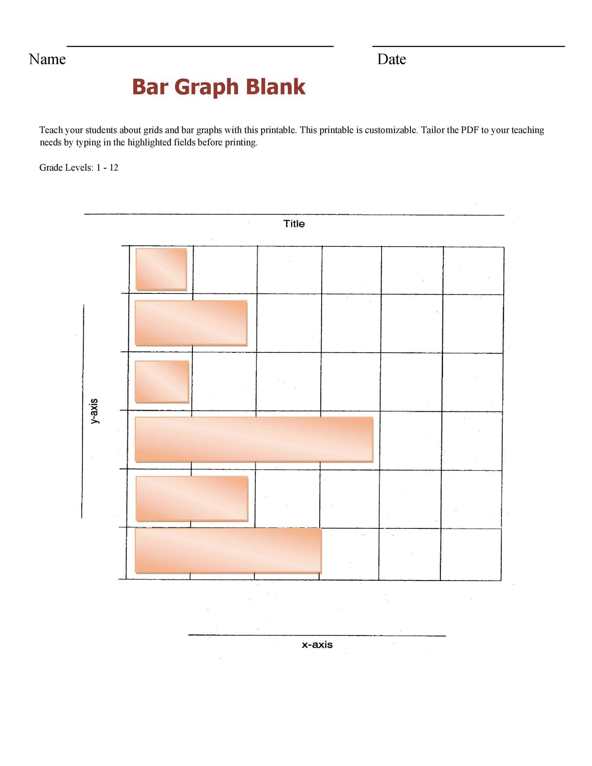 Free Printable Bar Graph 41 Blank Bar Graph Templates [bar Graph Worksheets]