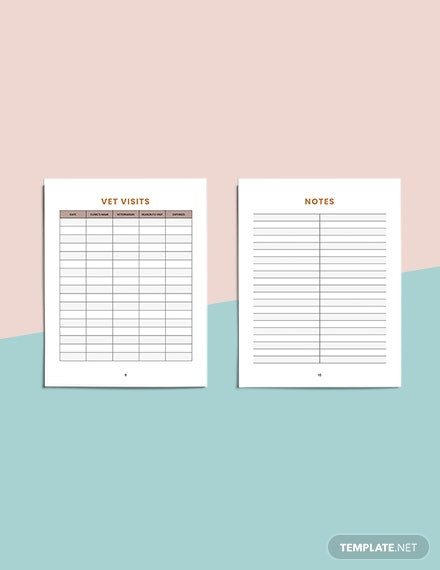 Free Printable Dog Training Worksheets Pet Training Planner Template Word Pages