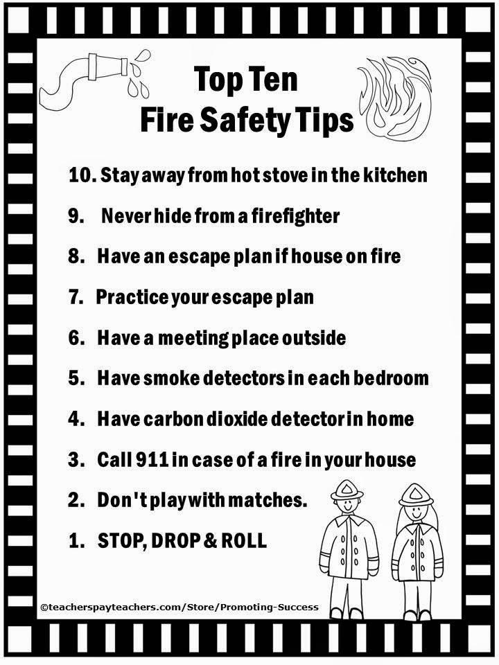 Free Printable Fire Safety Worksheets Promoting Success Free Fire Prevention Week Printables top