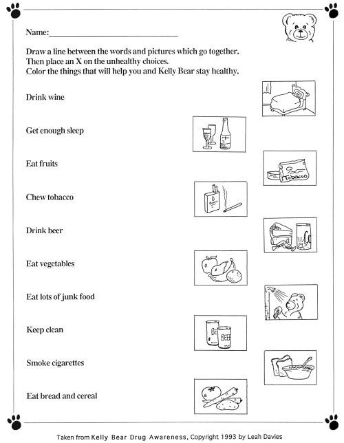 Free Printable Health Worksheets 43 Free Printable Crafts for School and Worksheets for Kids