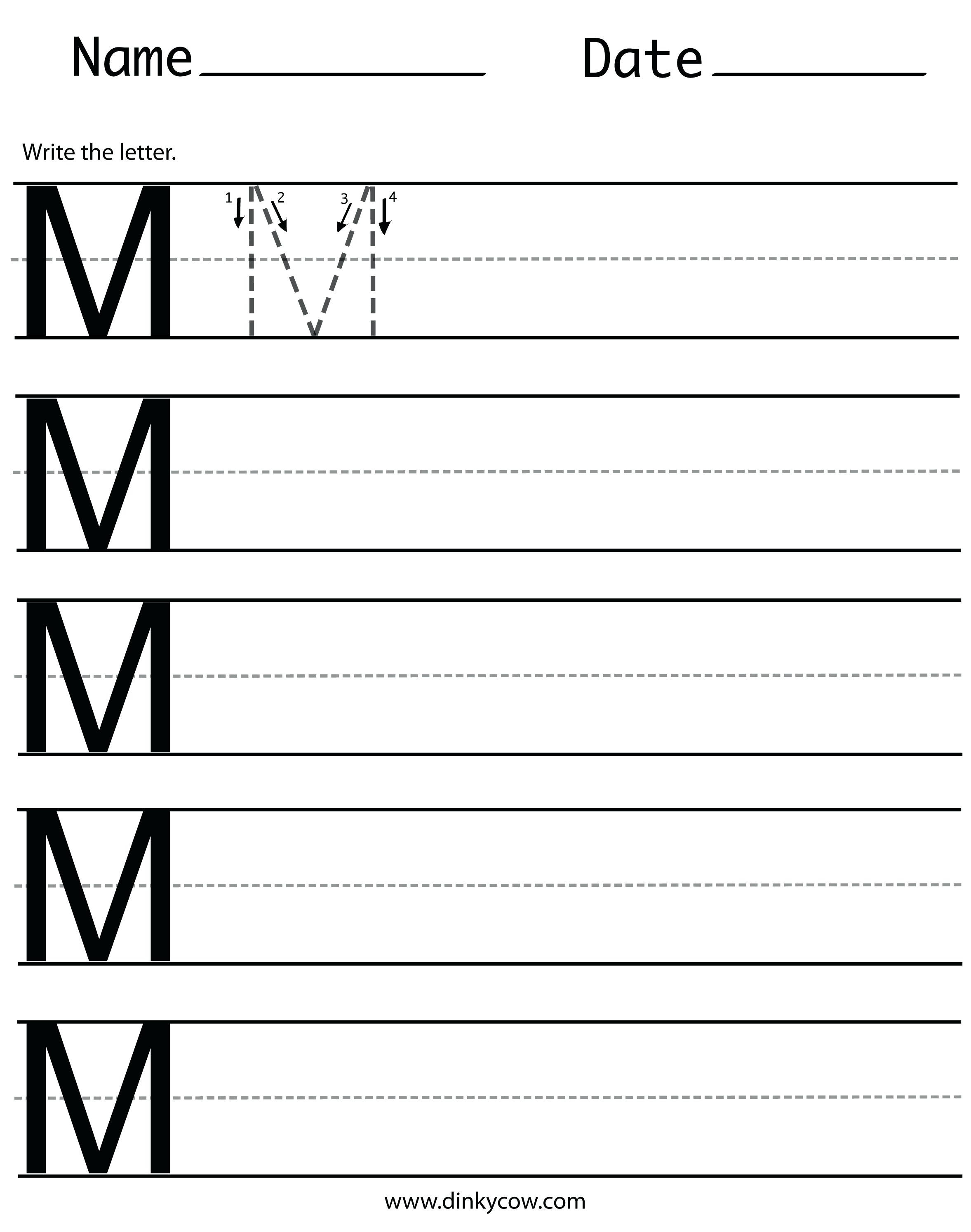 Free Printable Letter M Worksheets Letter M Worksheets for Free Download Letter M Worksheets