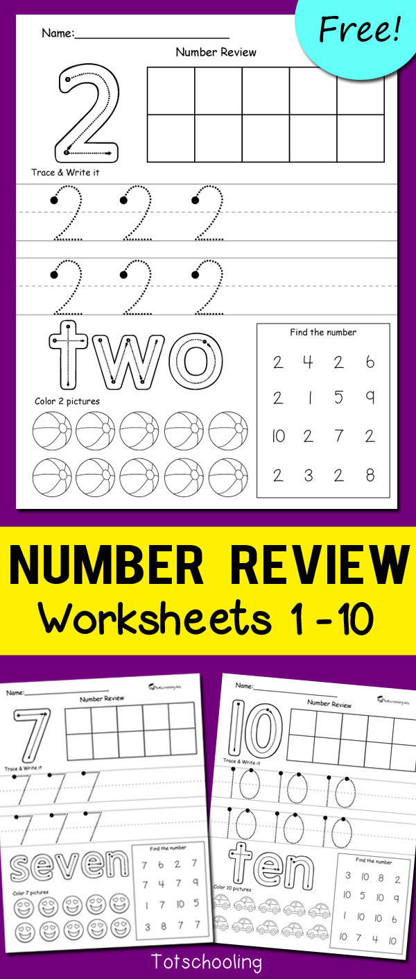 Free Printable Number Tracing Worksheets Number Review Worksheets