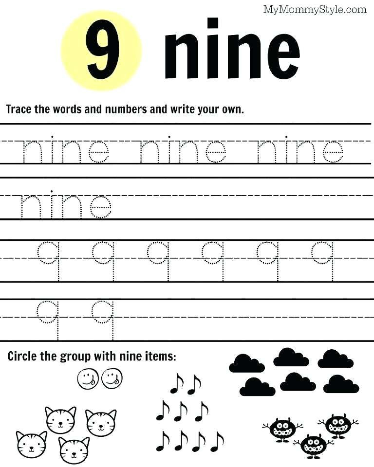 Free Printable Number Tracing Worksheets Preschool Number Tracing Worksheets Free Printable Number