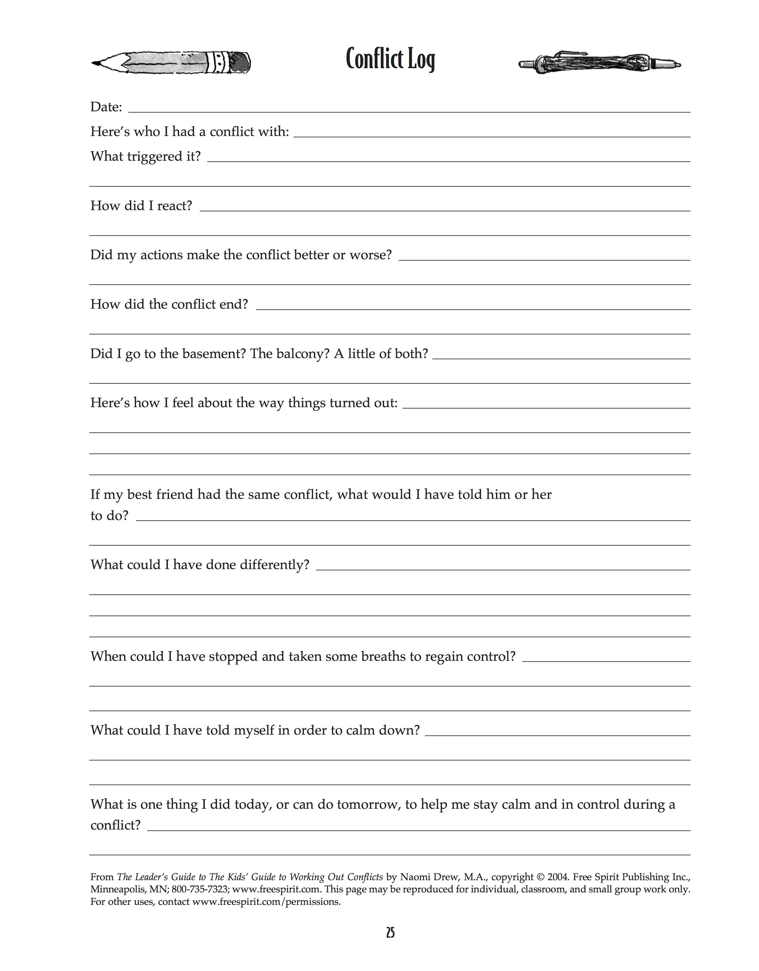 Free Printable social Skills Worksheets 100 [ social Skills Printable Worksheets ]