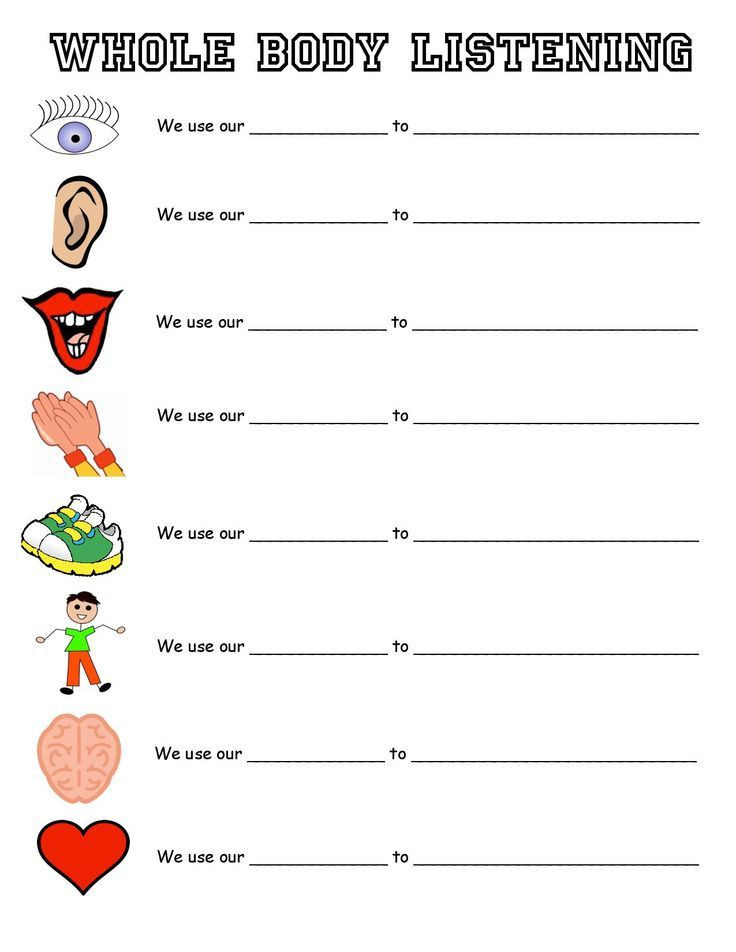 Free Printable social Skills Worksheets Listening Skills Worksheet for 3rd 4th Grade