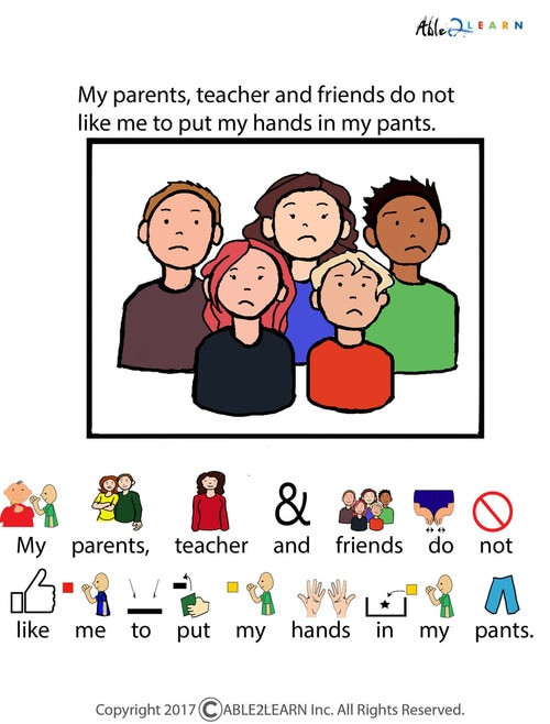 Free Printable social Stories Worksheets I Will Not Put My Hands Inside My Pants social Story Pages 7