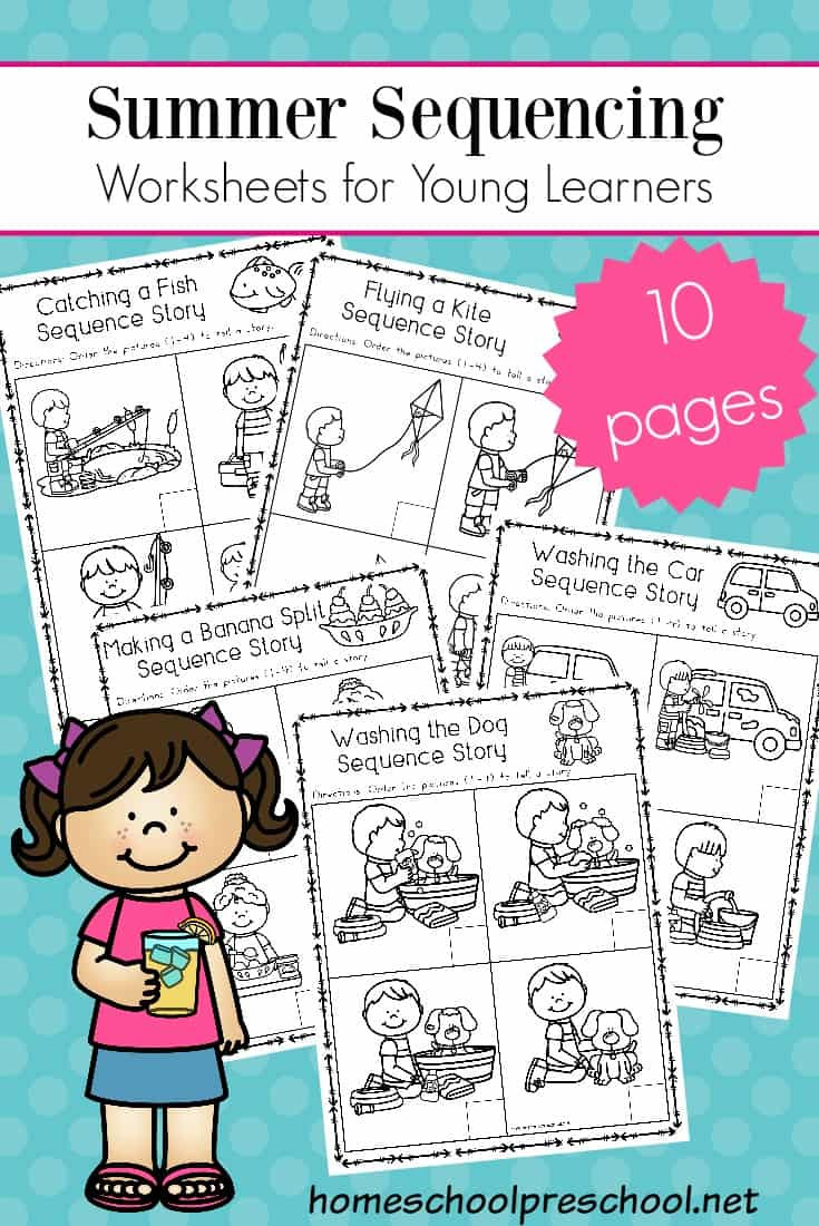 Free Printable Story Sequencing Worksheets Free Sequencing Worksheets for Summer Learning