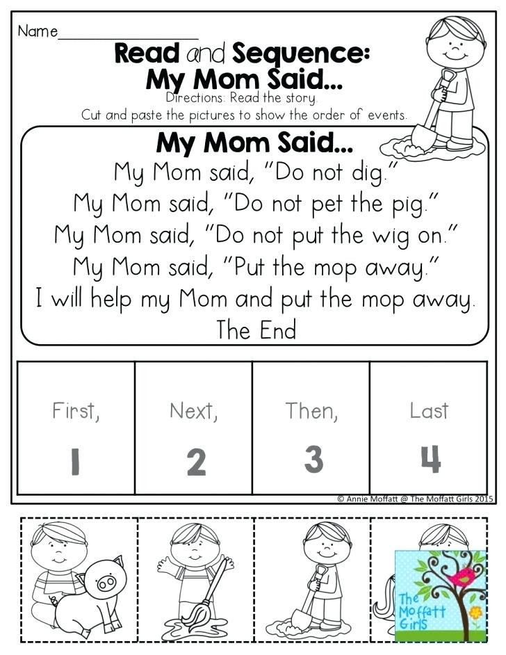 Free Printable Story Sequencing Worksheets Sequencing Worksheets for Preschool – Dailycrazynews