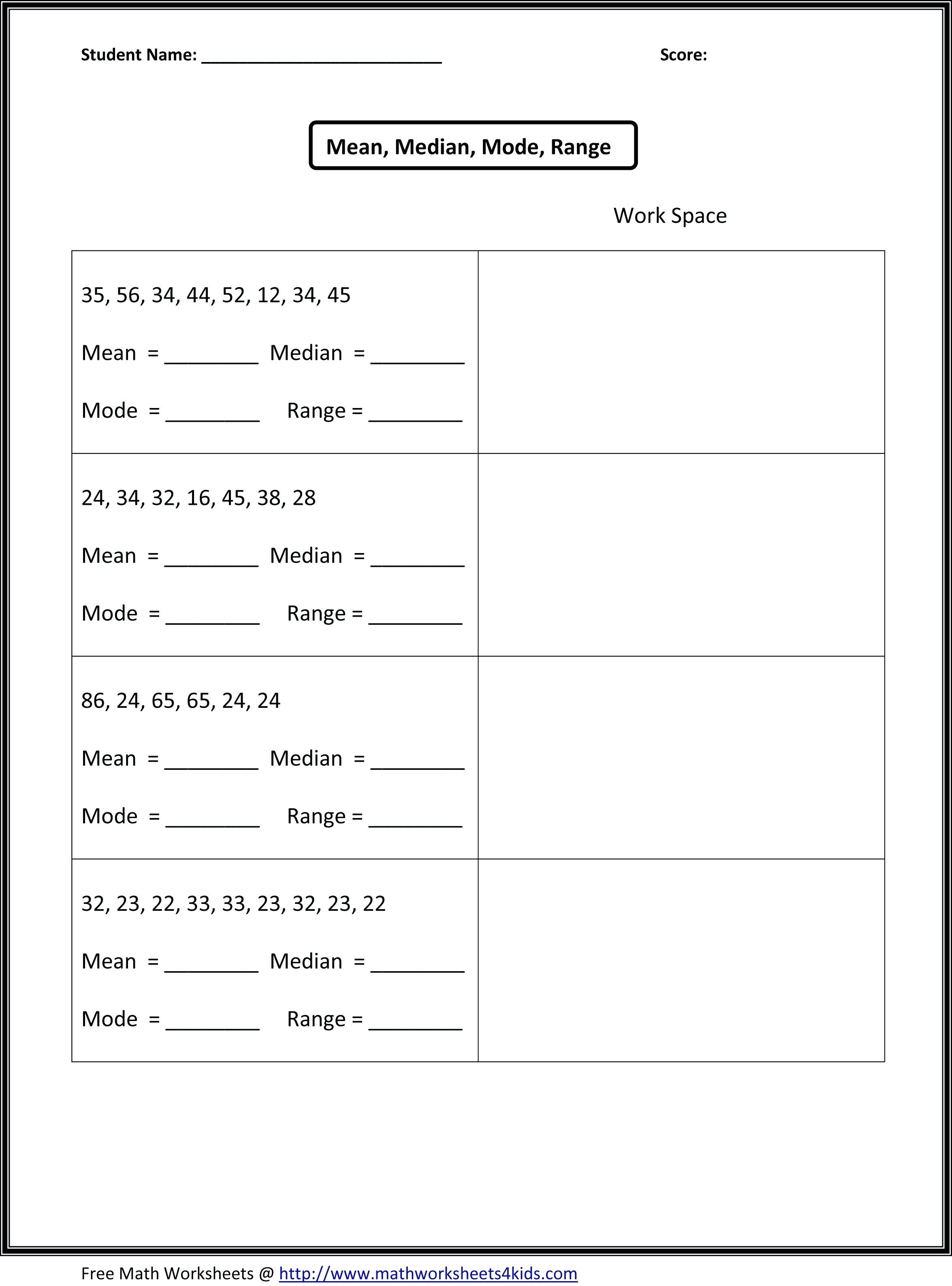 Frequency Table Worksheets 3rd Grade Tally and Frequency Table Worksheets