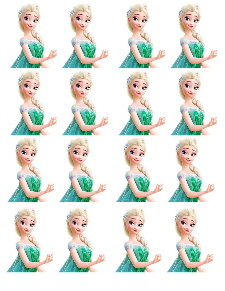 Frozen Cake toppers Printable 11 Disney Frozen Cupcakes toppers Templets Free