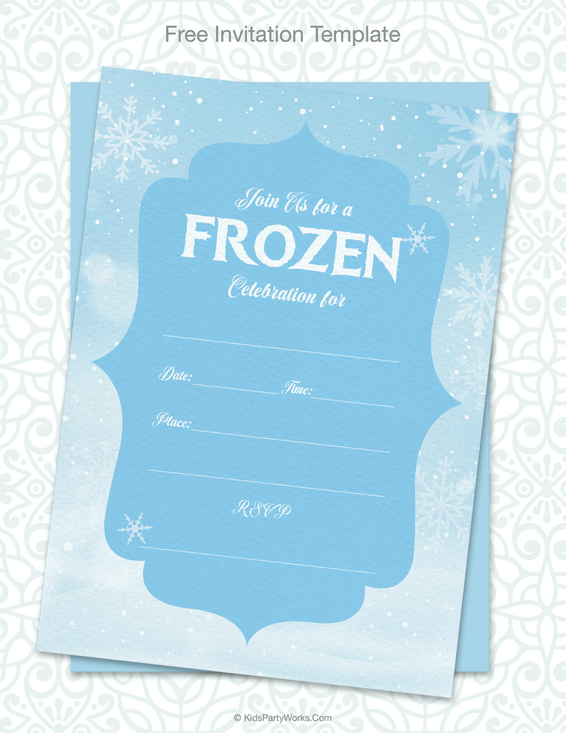 Frozen Invitations Printable Free Frozen Party