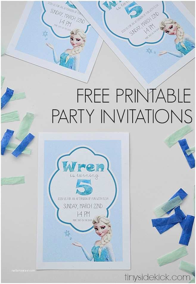Frozen Invite Printable Personalized Frozen Birthday Invitations Frozen Birthday