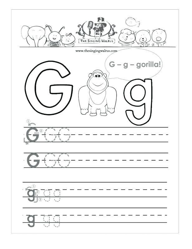 G Worksheets for Preschool Letter G Worksheets for Preschoolers Letter G Worksheets for
