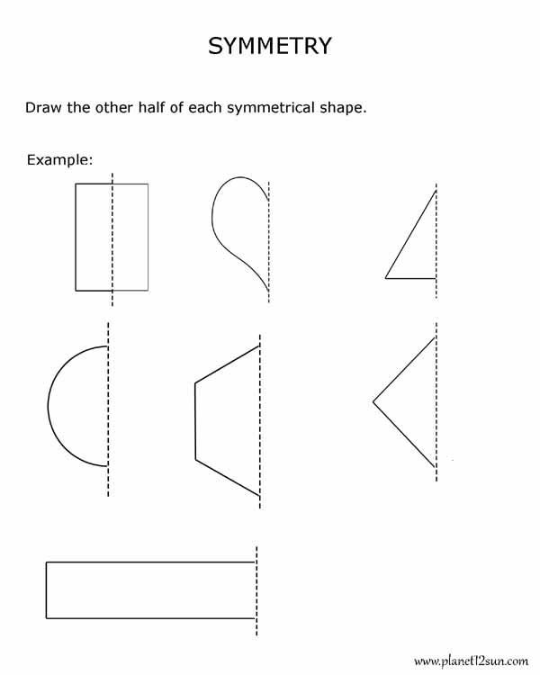 Geometric Shapes Worksheet 2nd Grade Symmetry 2nd Grade Geometry Bluebirdplanet Printables