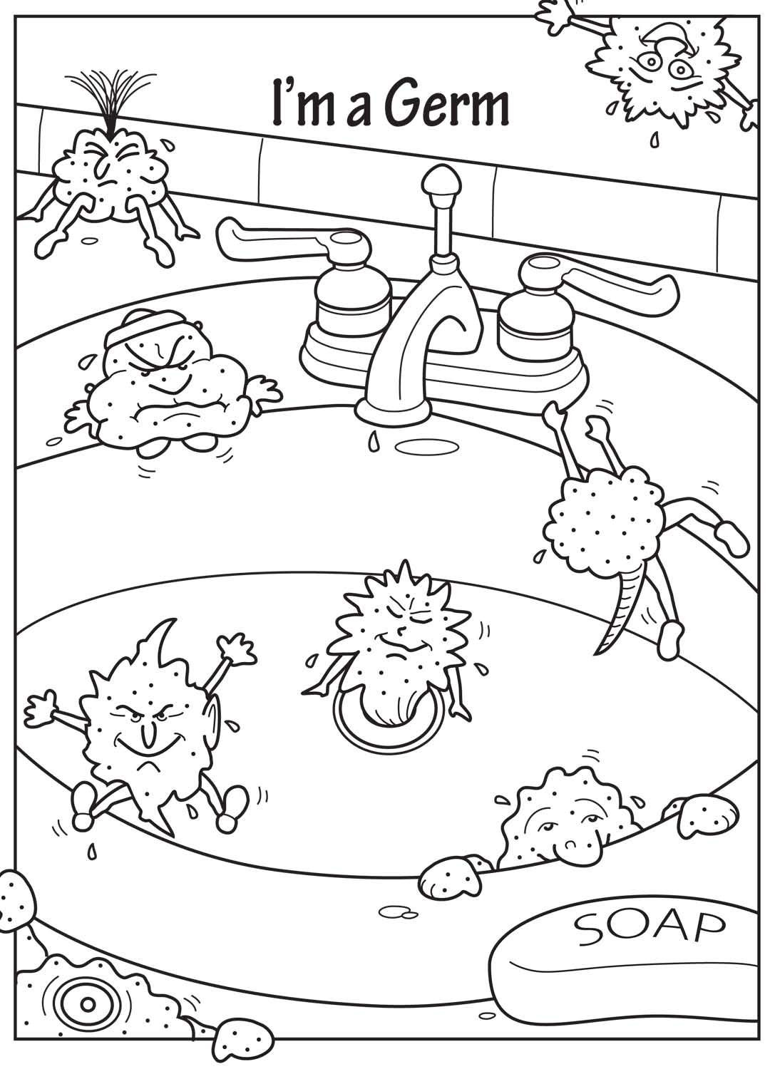 Germ Worksheets for First Grade Printable Coloring Pages Of Germs