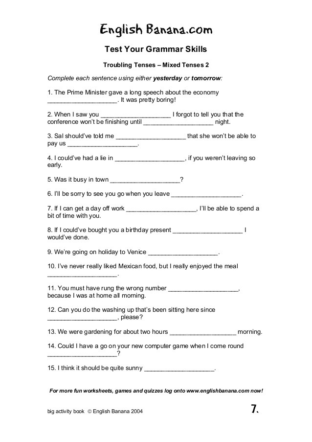 Grammar Worksheets for 8th Graders 95 Worksheets for English Lessons