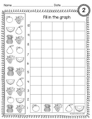 Graphing Worksheets Kindergarten Count and Graph Kindergarten