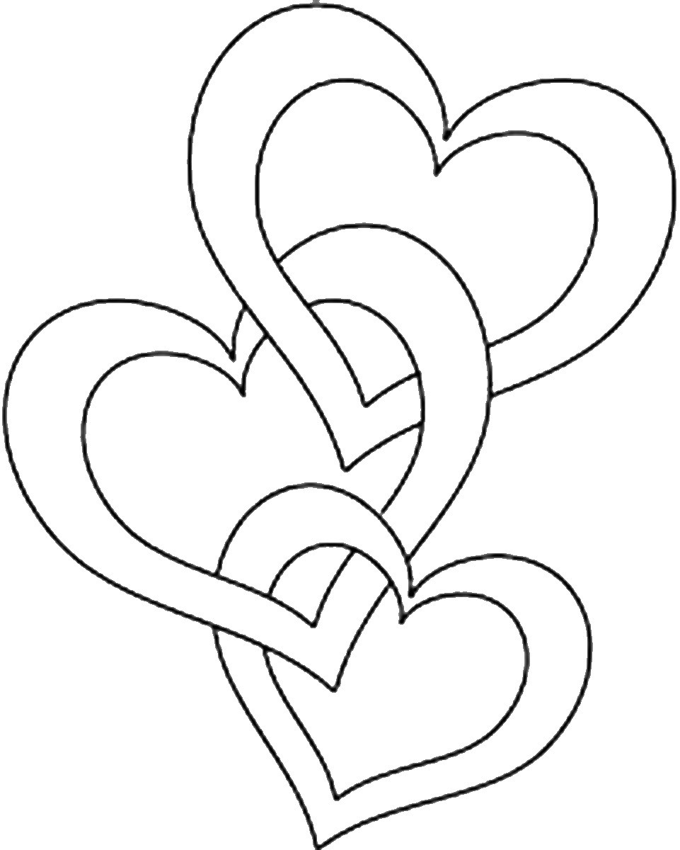 Heart Coloring Worksheet Hearts Coloring Pages