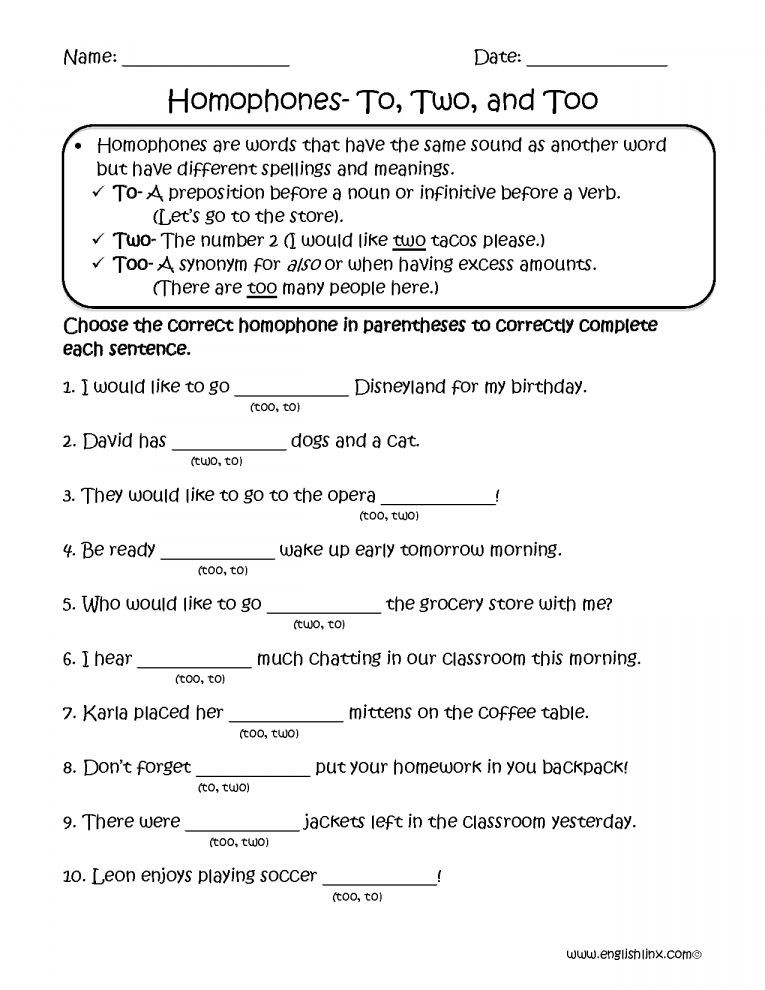 20 Homophones Worksheet 5th Grade Desalas Template