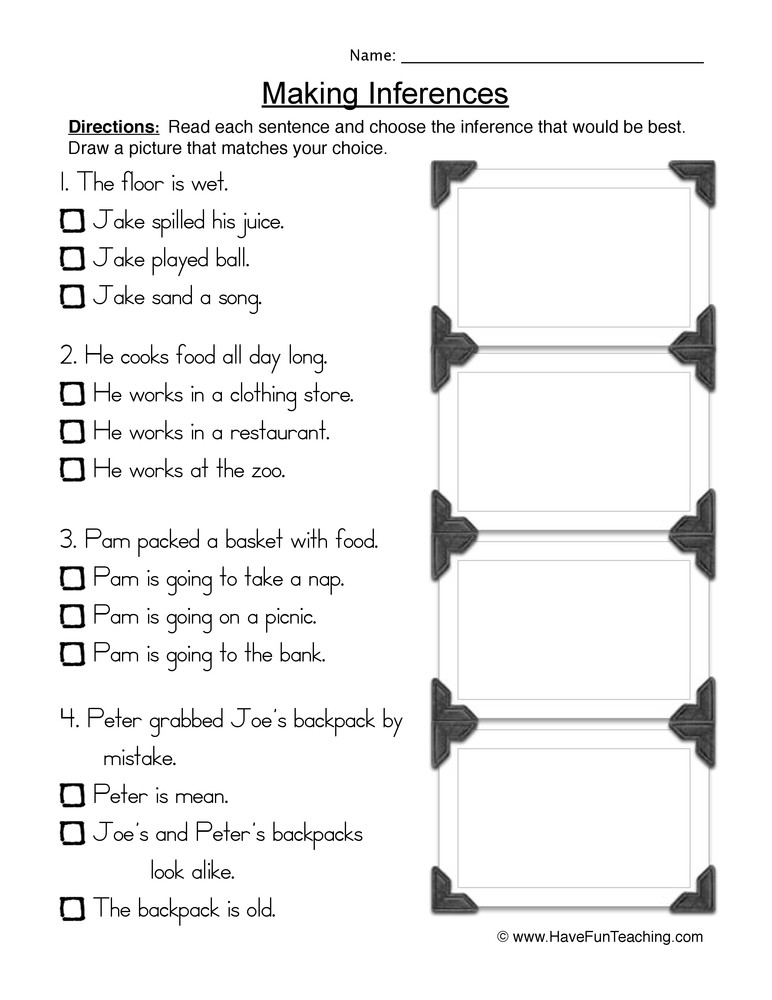 Inferencing Worksheets Grade 4 I Could Do that Esther Morris Gets Women the Vote Lessons