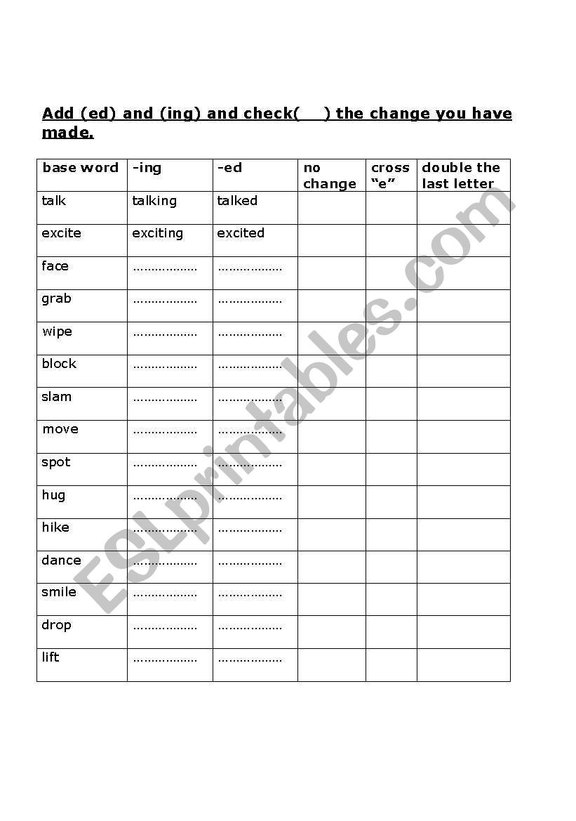 Inflected Endings Worksheets 2nd Grade English Worksheets Inflected Endings
